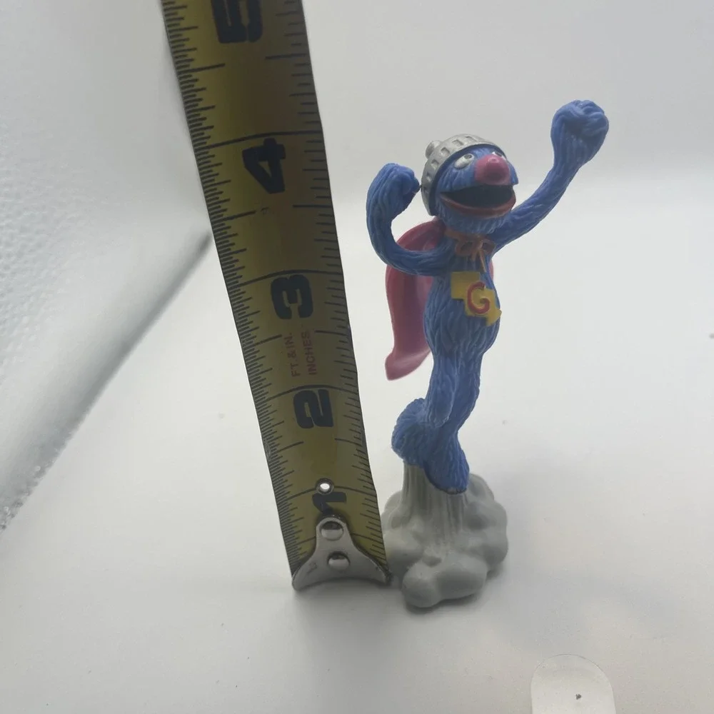 VTG Sesame Street Super Grover Action Figure PVC Jim Henson's Muppet's Applause - Picture 11 of 12